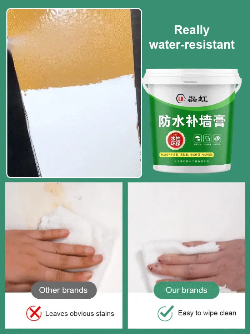 Patching Paste Waterproof Wall Repair Paste White Putty Powder Household Interior Latex Paint Wall Repair