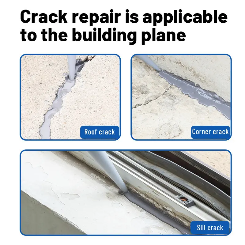 Quick-drying waterproof grouting glue roof floor wall crack repair internal and external wall waterproof grouting glue fast