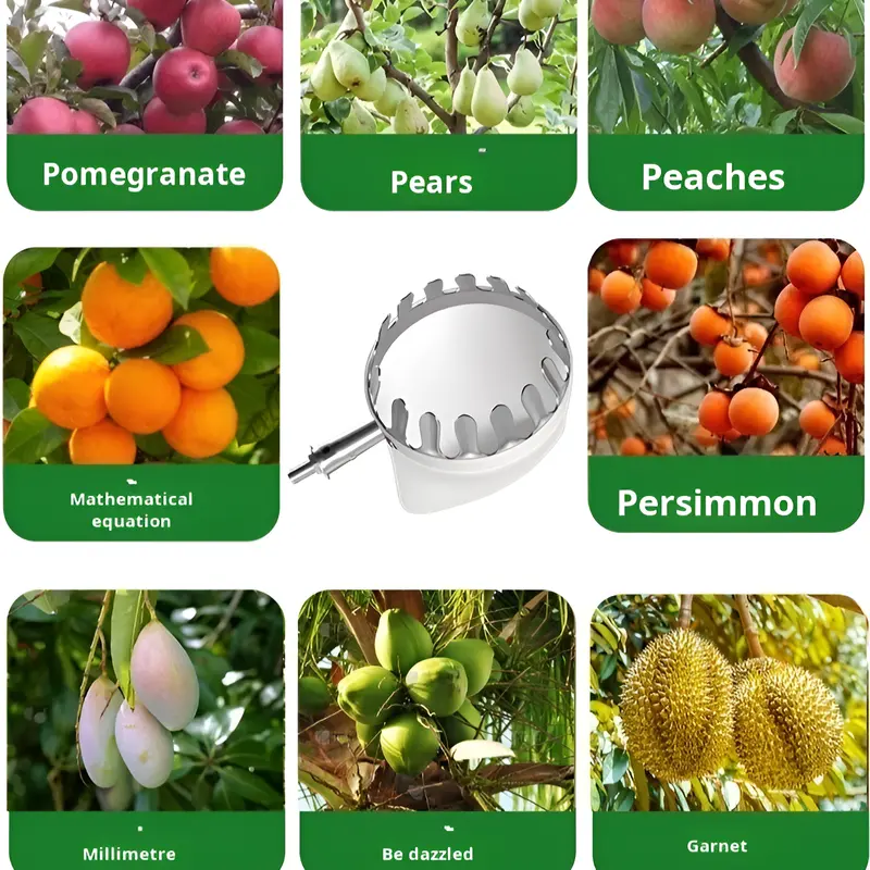 Fruit Picking Tools Fruit Picking Grabber Telescopic Fruit Picking Tool High Altitude Picking Tool Thickened Thickened Long Pole