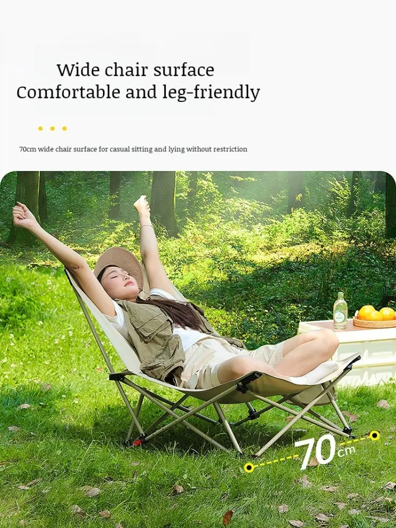 Portable Folding Chair Moon Short Feet DualPurpose Camping Portable