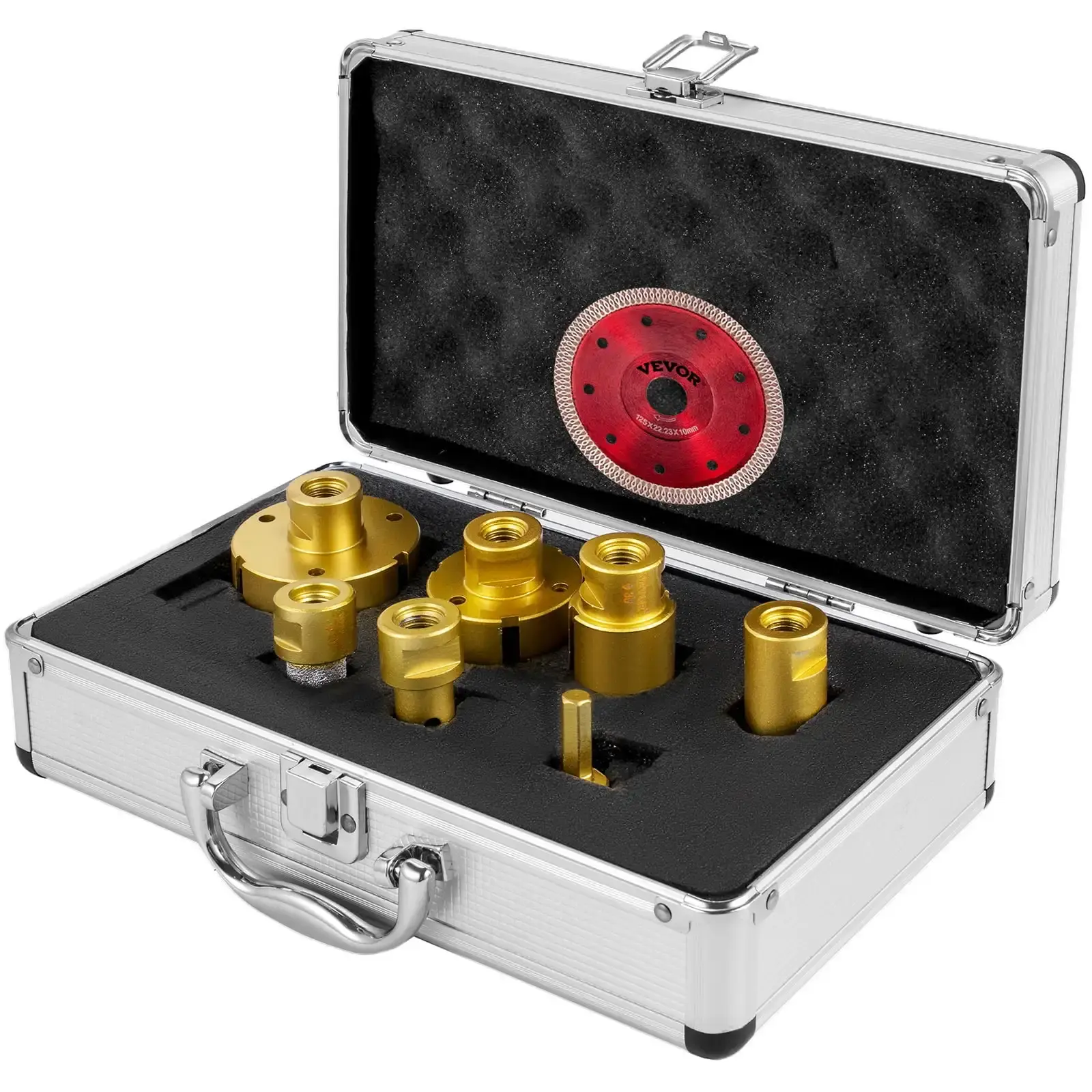 Diamond Drill Bits 7PCS Diamond Hole Saw 20/27/35/55/68mmTile Hole Saw Kit Vacuum Brazed Drill