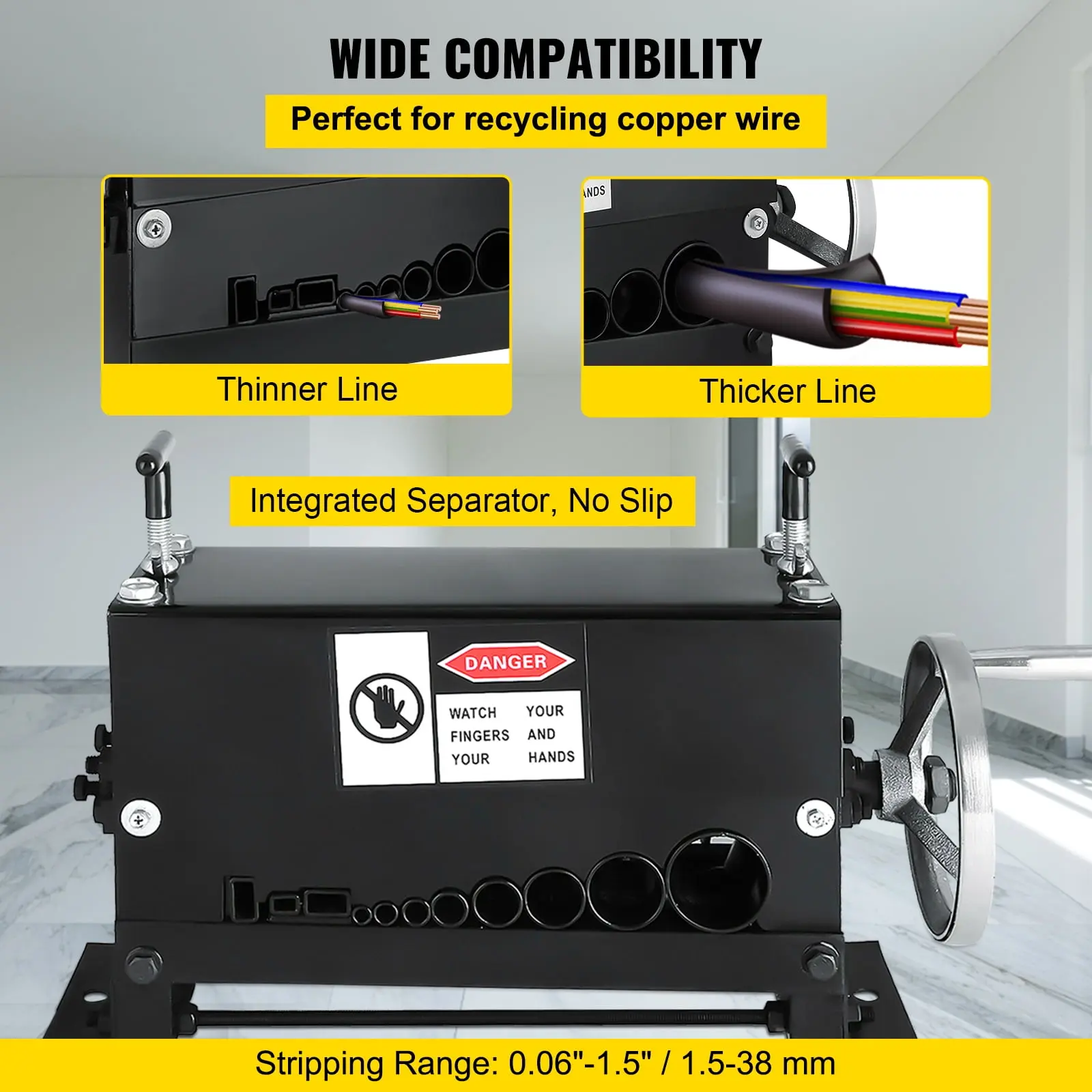 Cable Wire Stripping Machine 1.5mm-20mm Wire Stripping Machine 10 Channels