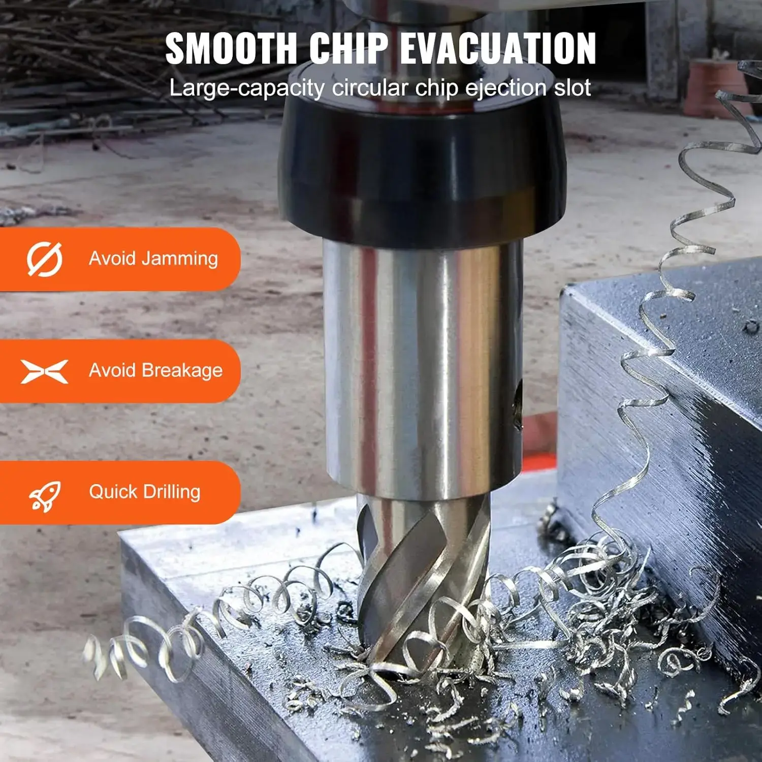 Annular Cutter Set, 13 pcs Weldon Shank Mag Drill Bits, 1" Cutting Depth, 7/16" to 1-1/16" Cutting Diameter
