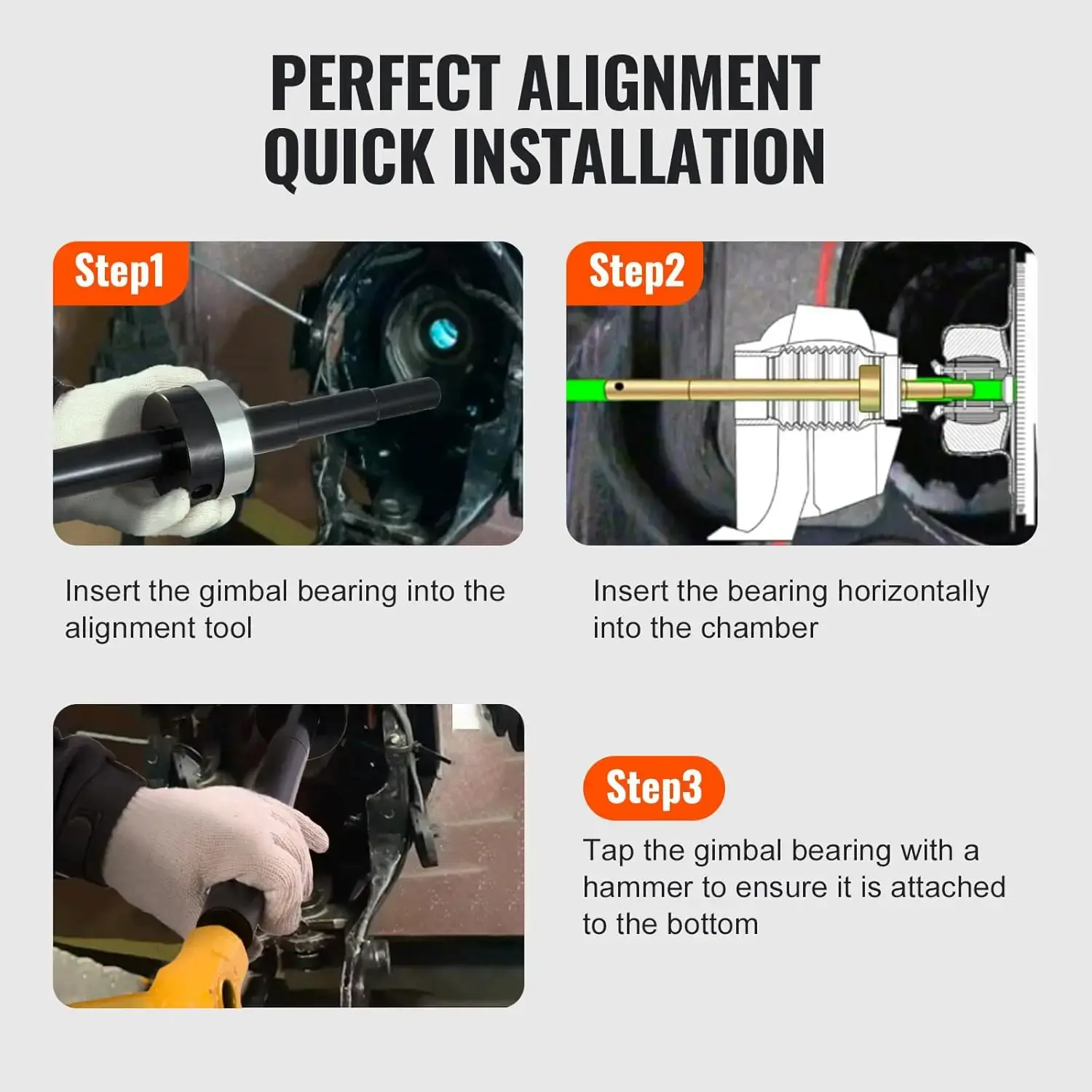 Alignment Tool Boat Alpha Bravo OMC Gimbal Bearing Installer Puller