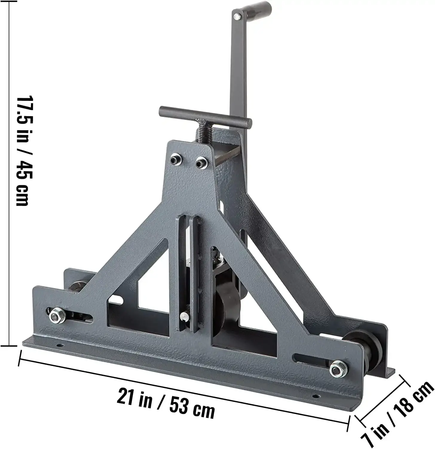 1-1/2" Tubing Rolling Bender Manual Square & Rectangular Tube Bender 14 Gauge Roller Tubing Roller Flat Bar Bender