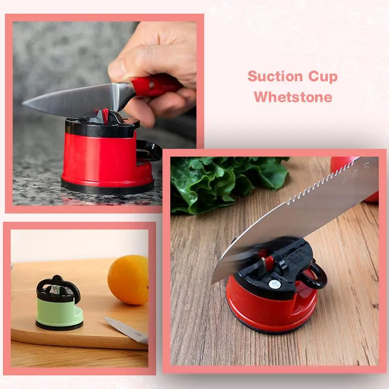 2pcs Knife Sharpener Sharpening Tool Easy And Safe To Sharpens Kitchen Chef Knives Damascus Knives Sharpener Suction