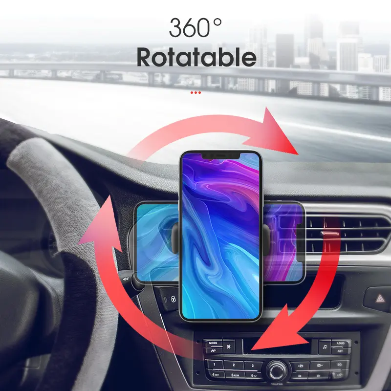 Car Phone Holder Car Air Outlet Mount Clip Interior Universal Mobile Holder ABS Car Mount Phone Support