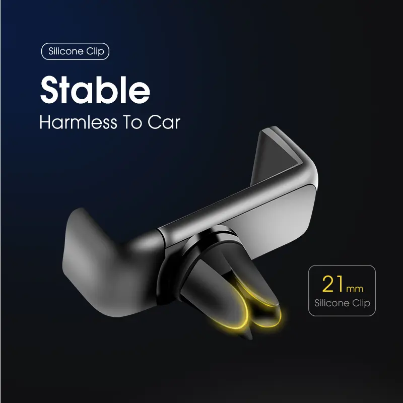 Car Phone Holder Car Air Outlet Mount Clip Interior Universal Mobile Holder ABS Car Mount Phone Support