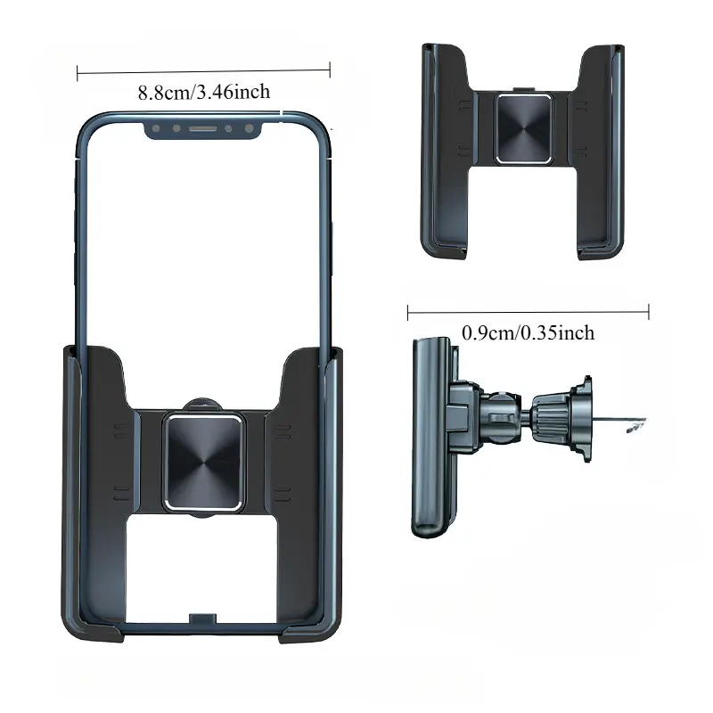 Car Phone Holder 360° Rotation Stand for Cell Phone Universal Gravity Auto Phone Holder In Car Air Vent Clip Mount GPS Support