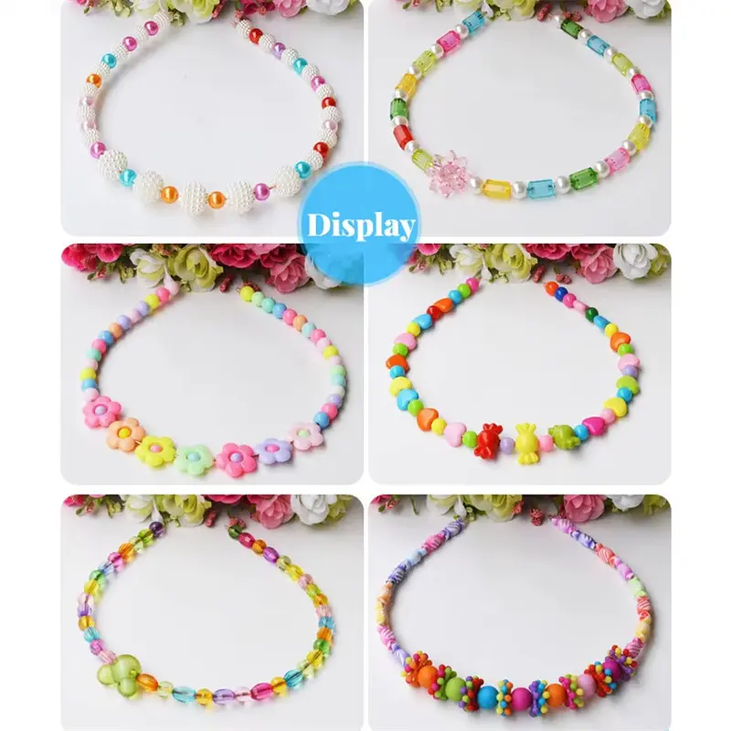 1 Set 24 Grid DIY Bracelet Making Kit Handmade Beads Toys For Children With Accessories Necklace Jewelry Making Creative Toys
