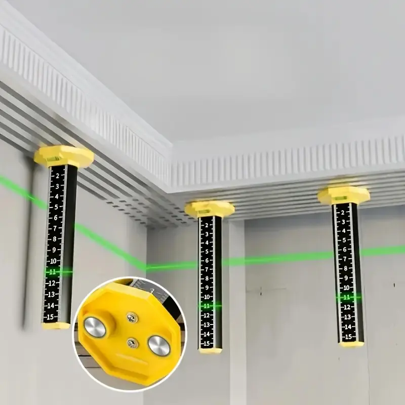 1pc Aluminum Alloy Ceiling Floor Tile Leveling And Positioning Ruler With Magnetic Special Drop Ceiling Installation Tools
