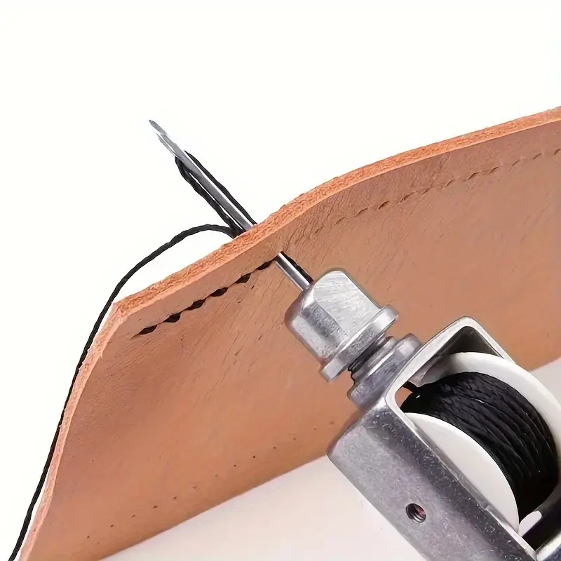 1Set Leather Sewing Stitching Tools DIY Hand Sewing Machine Waxed Thread Leather Craft Edge Stitching Belt Strips Shoemaker Tool