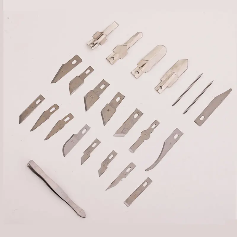 30pcs/Set Paper Cuttings Carving Knife Precision SK5 Blade TPR Non-slip Handle With Replacement Blades DIY Hand Tools Kits