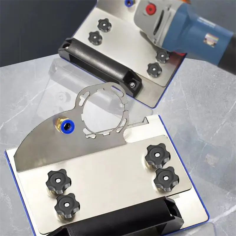 1pc 45° Stainless Steel Angle Grinder Chamfering Stand Bracket Fits 100-Type For Tile & Woodworking Portable Beveling Attachment