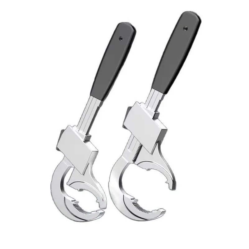 Aluminum alloy adjustable wrench multi-function installation tool movable wrench sink movable large opening board bathroom