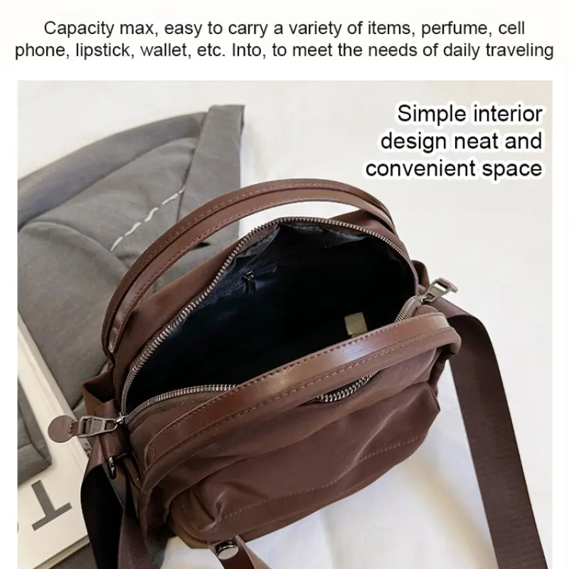 2025 Casual Crossbody Bag for Women Lightweight Large Capacity Shoulder Bag Water-Resistant Spacious for Work Travel School