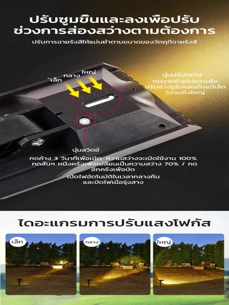 Garden villa outdoor dual-purpose lighting spotlight tree light super bright lawn light waterproof landscape solar garden