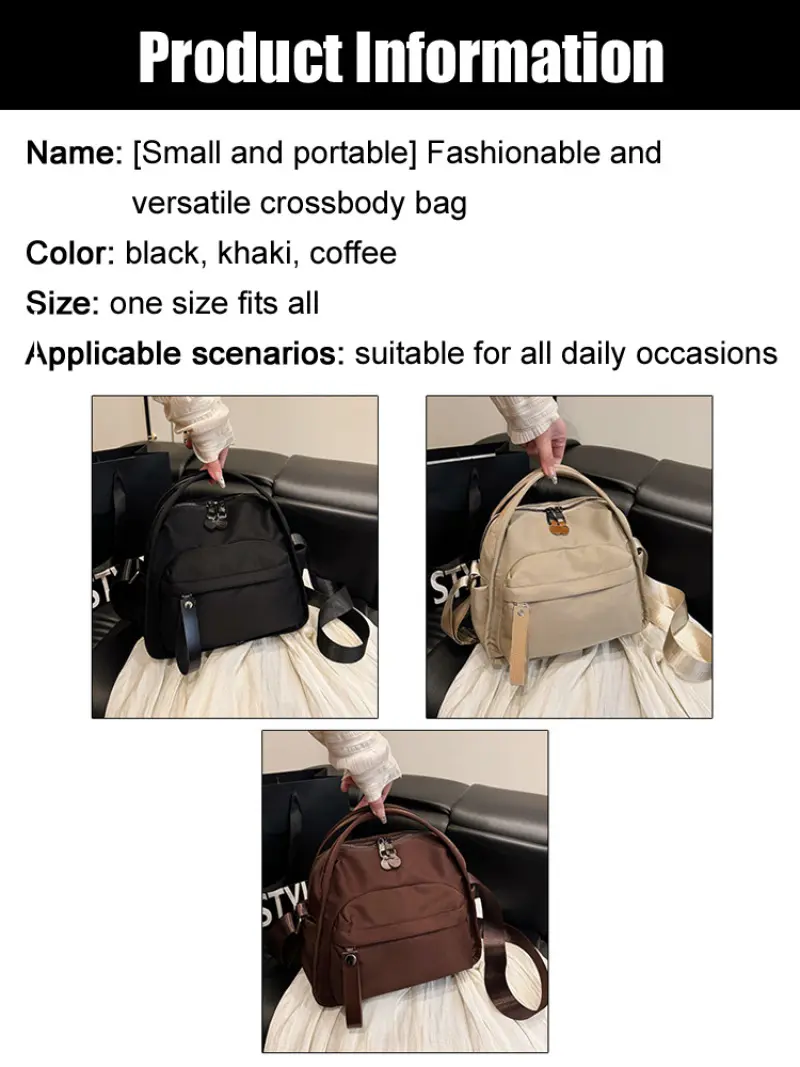 2025 Casual Crossbody Bag for Women Lightweight Large Capacity Shoulder Bag Water-Resistant Spacious for Work Travel School