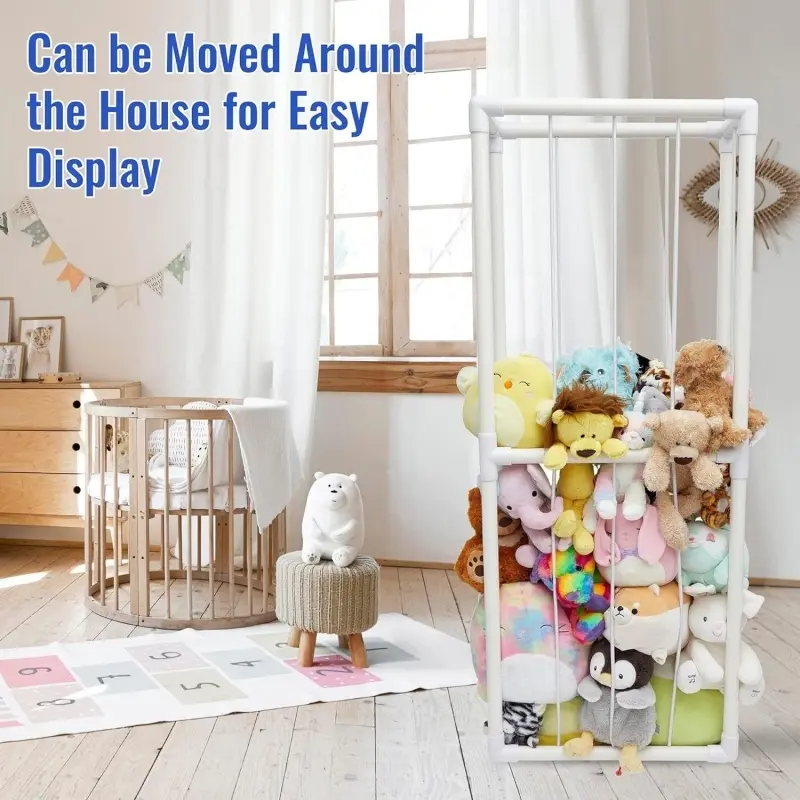 Stuffed Toy Storage Rack Creative Plush Storage Belt for Doll Bottom Net Stuffed Plush Storage Stuffed Animal Storage Shelf for