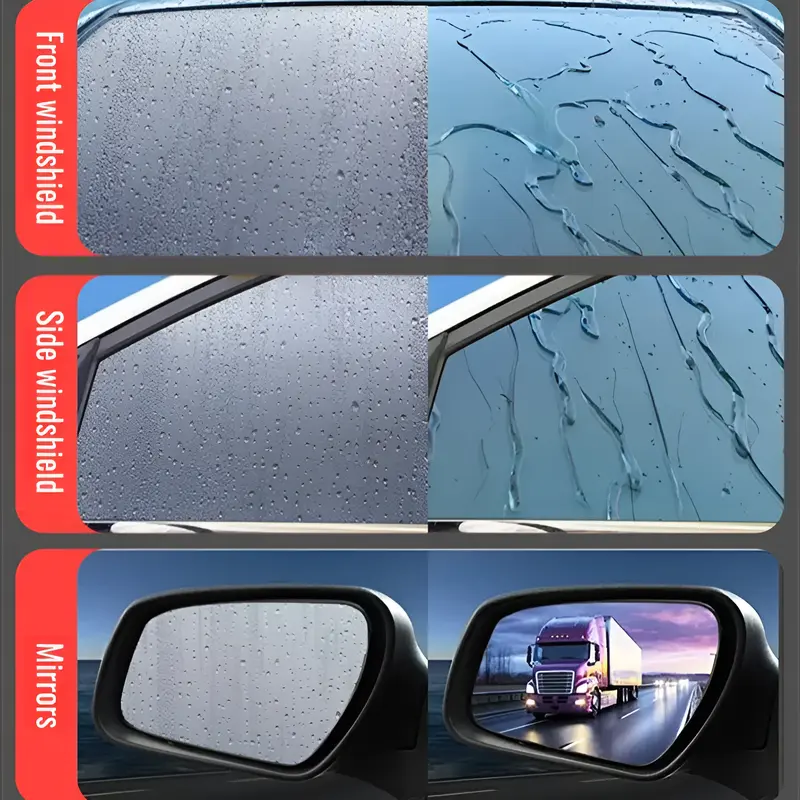 150ml Oil Film Remover Car Glass Antifreeze Oil Film Wipe Front Windshield Side Window Degreasing and Decontamination Coating