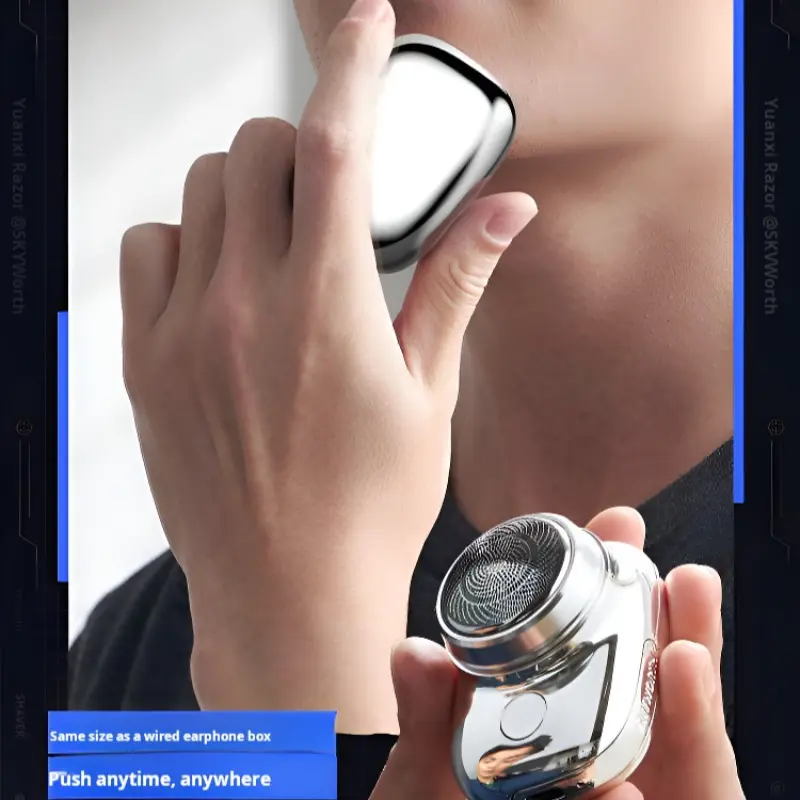 Men's Mini Shaver Small Steel Cannon Electric Shaver Rechargeable Washable Small Steel Cannon Shaver