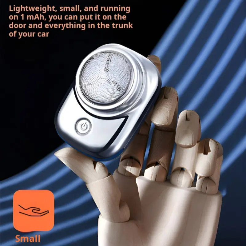 Men's Mini Shaver Small Steel Cannon Electric Shaver Rechargeable Washable Small Steel Cannon Shaver