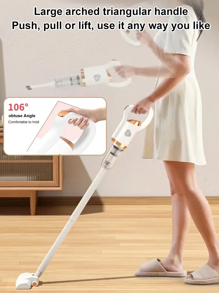 Wireless Handheld Vacuum Cleaner 8500Pa Electric Sweeper  Car Remove Mites Dust Cleaner Steam-free Mop Lazy Vacuum Cleaner