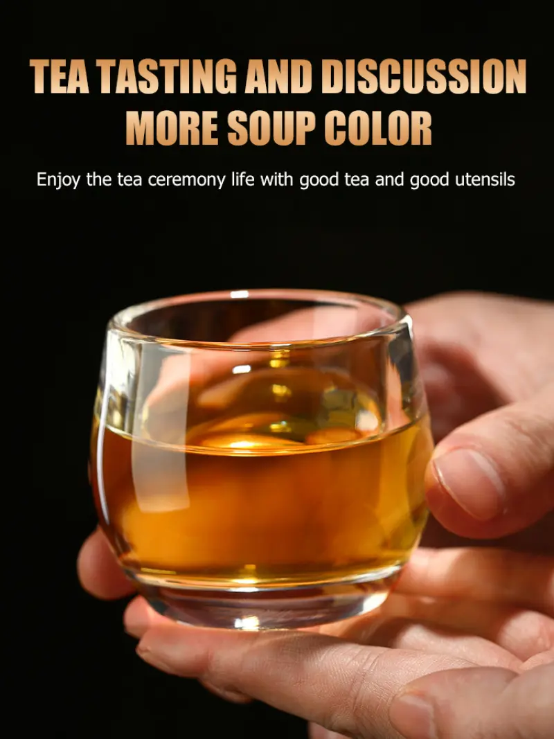 Glass Tea Set Lead Free Tea Cup Thickened Trigger Glass Master Cup Crystal Glass Tea Set