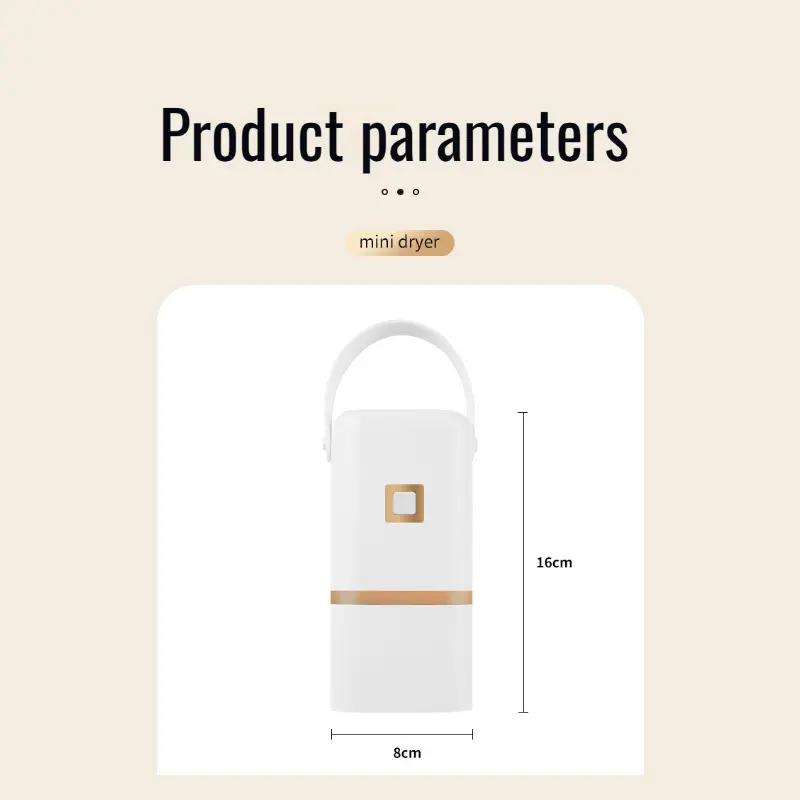 Home Portable Foldable Lightweight Portable Dryer Small Specialized Dryer Travel Baby Clothes Dryer