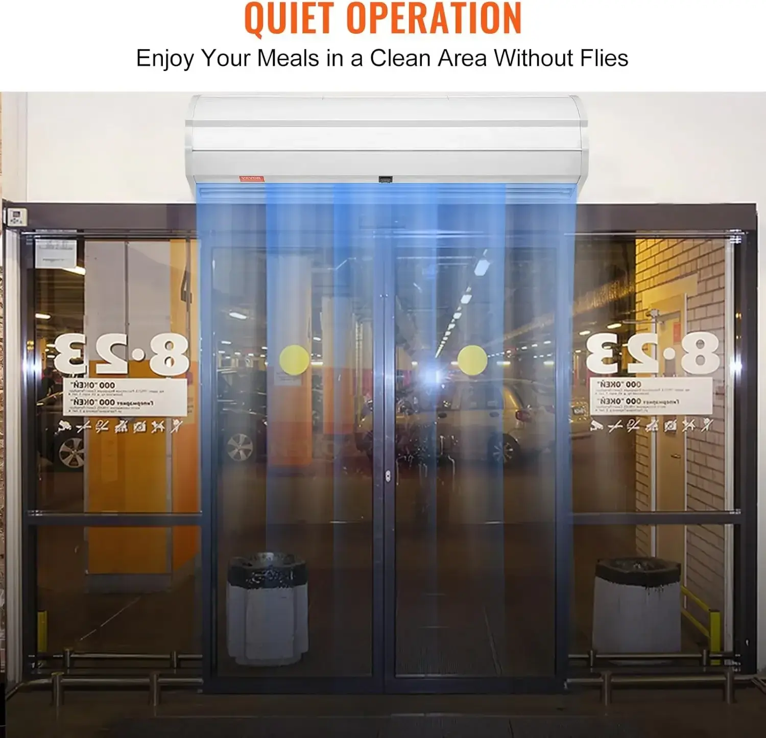 36" Commercial Indoor Air Curtain Super Power 2 Speeds 900CFM, Wall Mounted Air Curtains for Doors