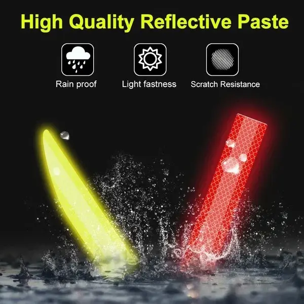 5-color reflective sticker for car boot General strip rear bumper protective sticker Anti rear collision boot warning sticker