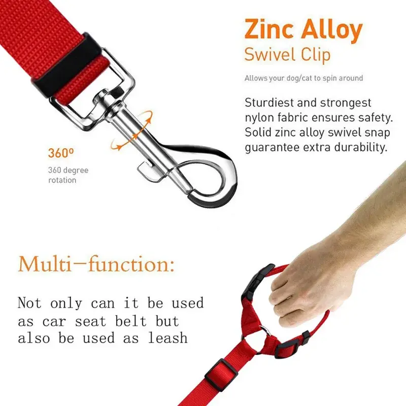 Pet SuppliesPractical Cat and Dog Safety Adjustable Car Seat Belt, Seat Belt, Puppy Seat Belt