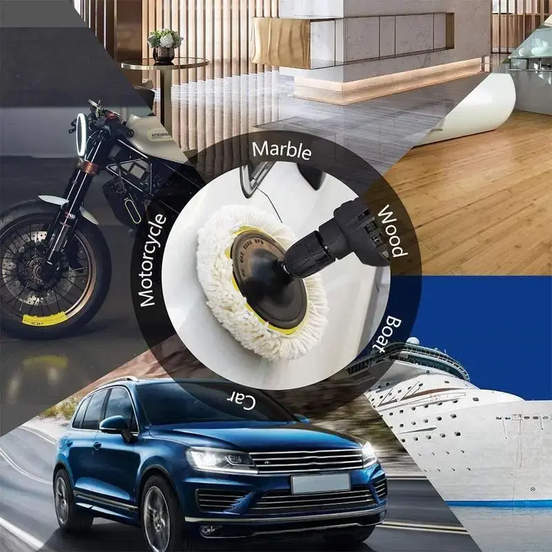 GM Cosmetic Polishing Pad 3/4 "6-piece Sponge Wheel Wool Plate Wax Polishing Motorcycle Body Polishing Disc Cleaning Accessories