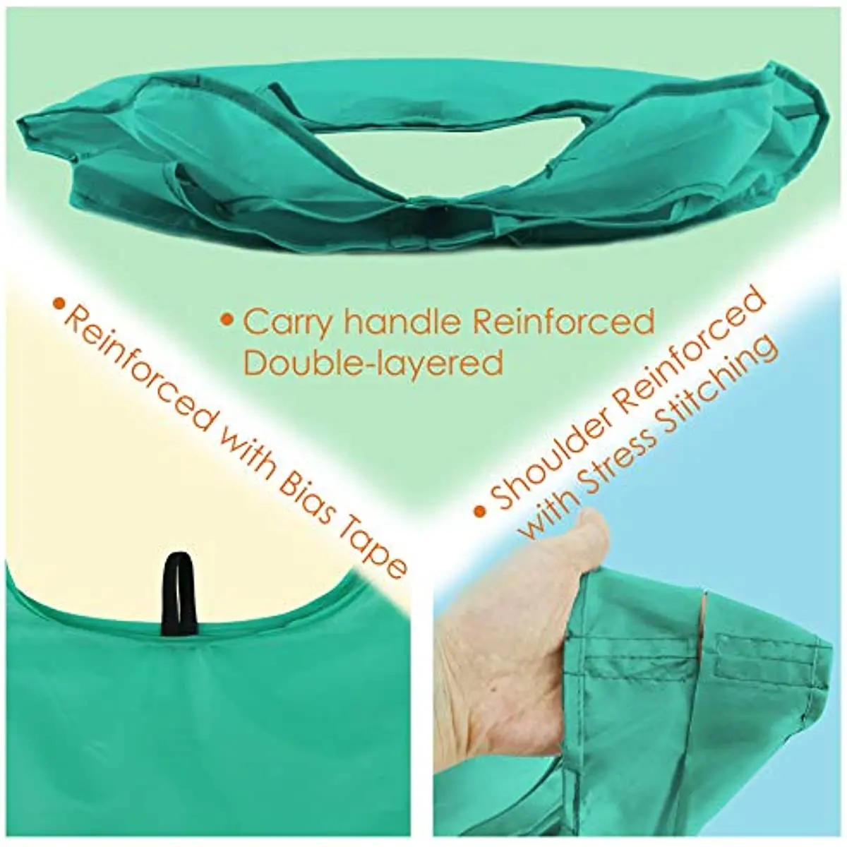 1PCS Reusable-Grocery-Bags-Foldable-Machine-Washable-Reusable-Shopping-Bags-Bulk Colorful  Bag