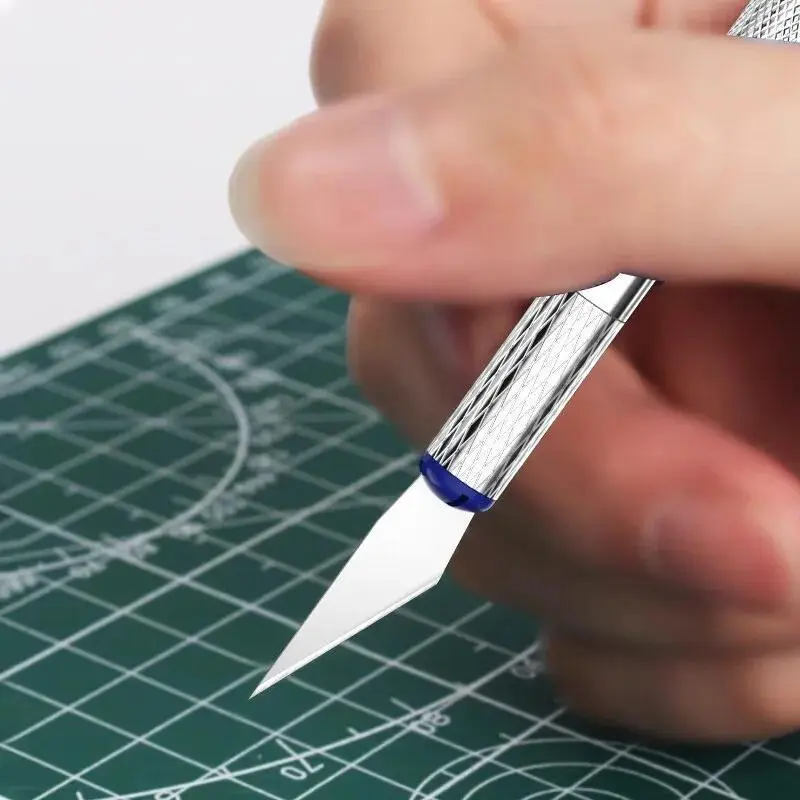 13Pcs Metal Carving Knife Pen Style Art Seal Cutting Manual Combination Paper Cuttings Non-Slip Gadget DIY Precision Repair Tool