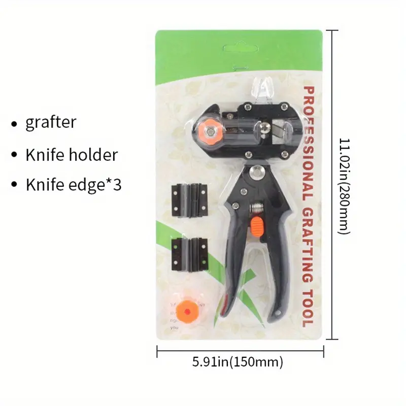 1 Set, Garden Grafting Tools, 2 In 1 Garden Pruning Tools, Grafting Knife, For Plant Branch Vine Fruit Tree Cutting