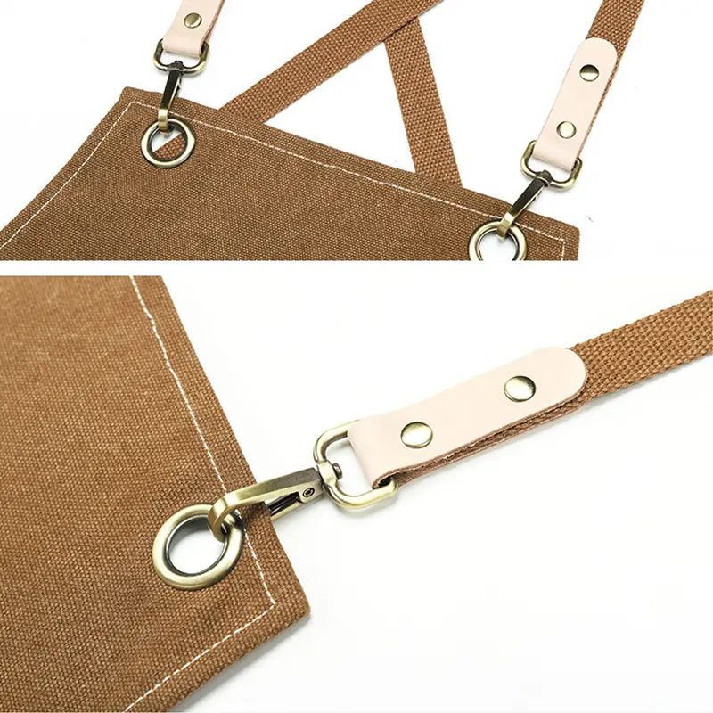 Thicken Canvas Denim Apron Antifouling Barista Apron Kitchen Restaurant Worker Barber Carpenter Florist Apron For Women Man