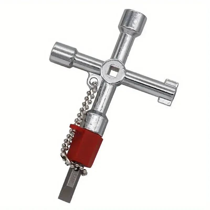 Multi-Functional Water Utility Triange Key Wrench Plumbing Spanner Square Triangle Train Electrical Cupboard Elevator Cabinet