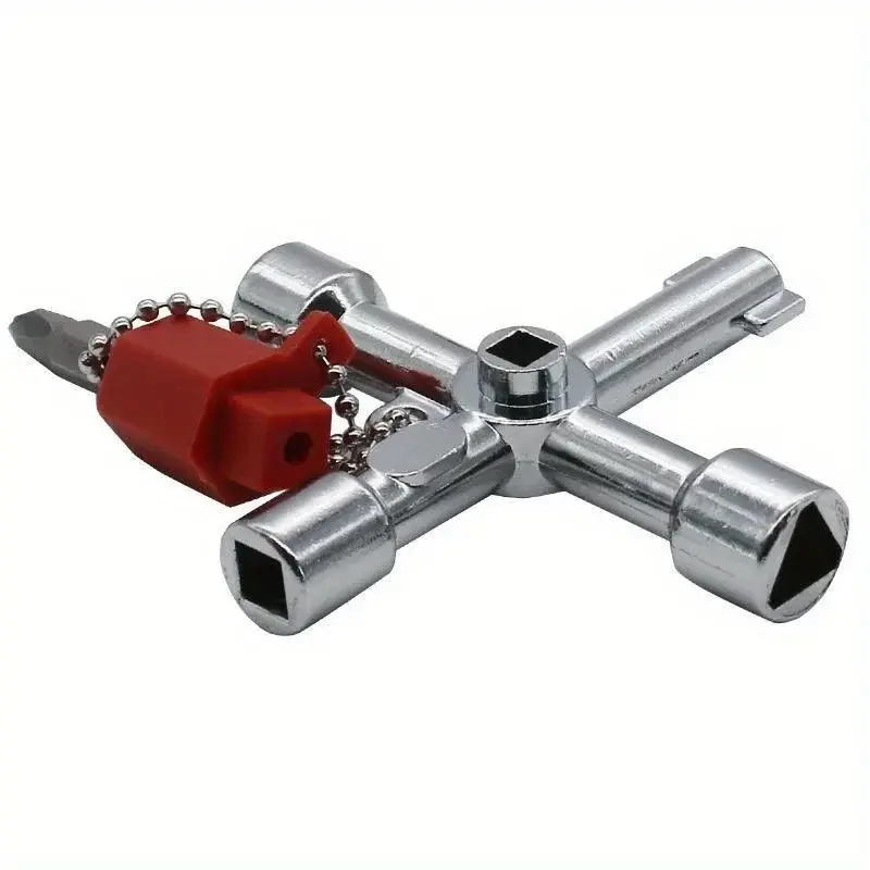 Multi-Functional Water Utility Triange Key Wrench Plumbing Spanner Square Triangle Train Electrical Cupboard Elevator Cabinet