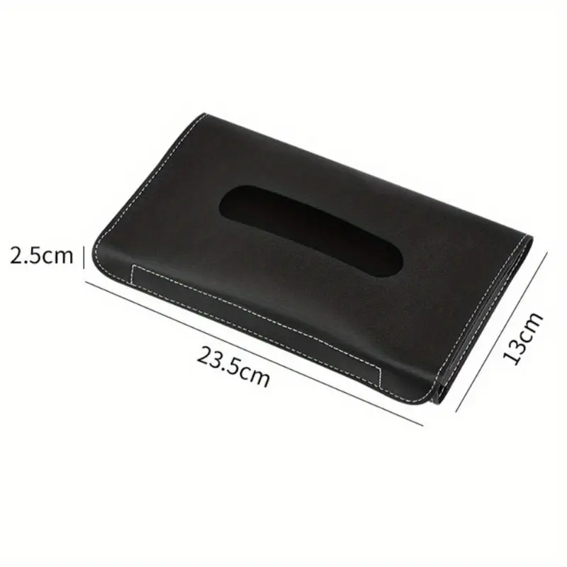 PU Leather Car Sun Visor Hanging Tissue Box Holder Car Tissue Boxes Auto Interior Storage Decoration Accessories