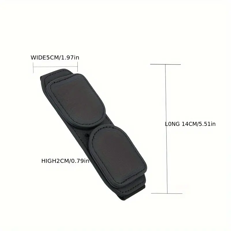 Car Double ClipSun VisorSunglasses HolderConvenient Storage Card TicketReading Glasses For Auto Accessories, Car Glasses Holder