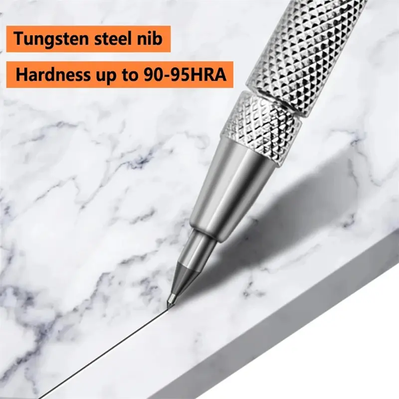 1 Set Diamond Engraving Pen Magnetic Carbide Tip Scriber Pen With 4 Spare Pointed Tip For Ceramic Glass Woodworking Tools