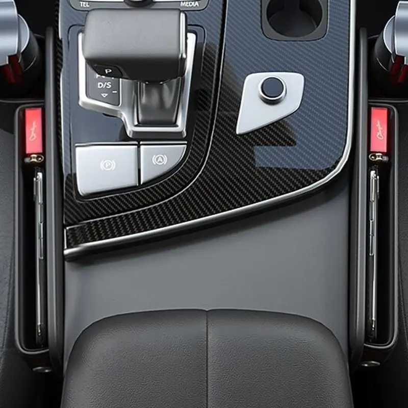 Multifunction Seat Gap Storage Bag For Car Seat Gap Filler With Phone Cup Holder PU Leather Car Interior Crevice Organizers Box