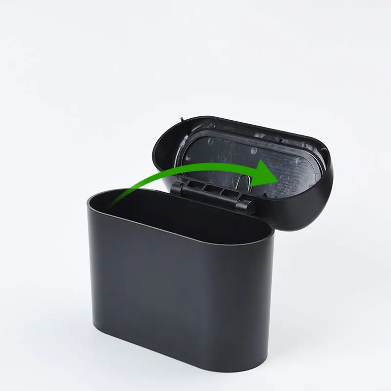 Portable Hanging Car Trash Can Mini Car Trash Bin Vehicle Garbage Organizer Dust Case Storage Box Abs Can Interior Accessories