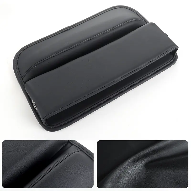 Universal Car Seat Gap Organizer PU Leather Auto Console Side Pocket Seat Crevice Storage Box Interior Accessory For BMW G30 F30