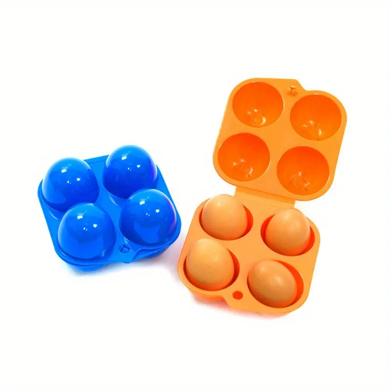 4/6/12 Grid Egg Storage Box Container Portable Plastic Egg Holder for Outdoor Camping Picnic Eggs Box Case Kitchen Organizer