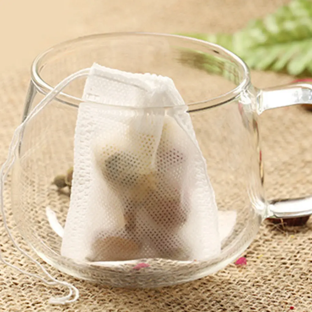 100Pcs Food Grade Empty Scented Tea Bags Infuser With String Heal Seal Filter Paper For Herb Loose Tea Tea bag