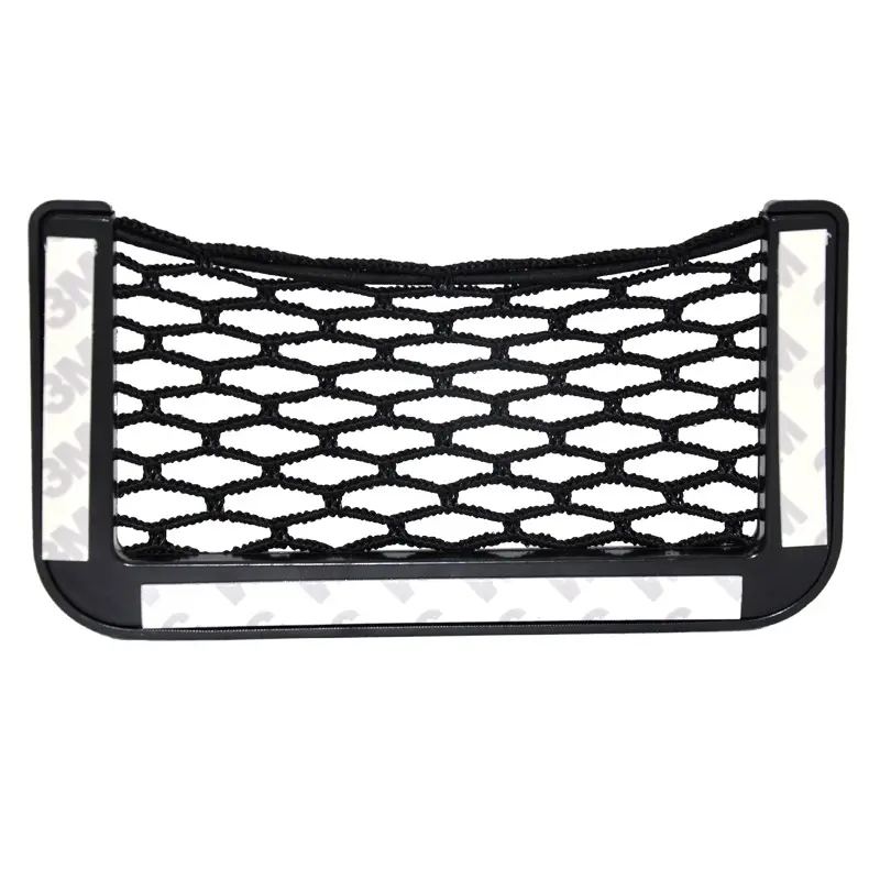 1pcsCar Organizer Storage Bag Auto Paste Net Pocket Phone Holder Car Accessories 20*8CM 8*15CM Universal
