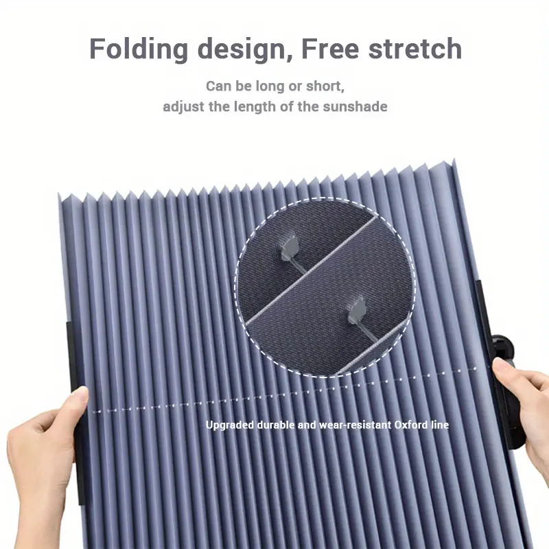 Car Front/Rear Window Sunshades Retractable Windshield Curtains for Sun Visor Car Sun Shades Summer UV Blocking Sun Protective