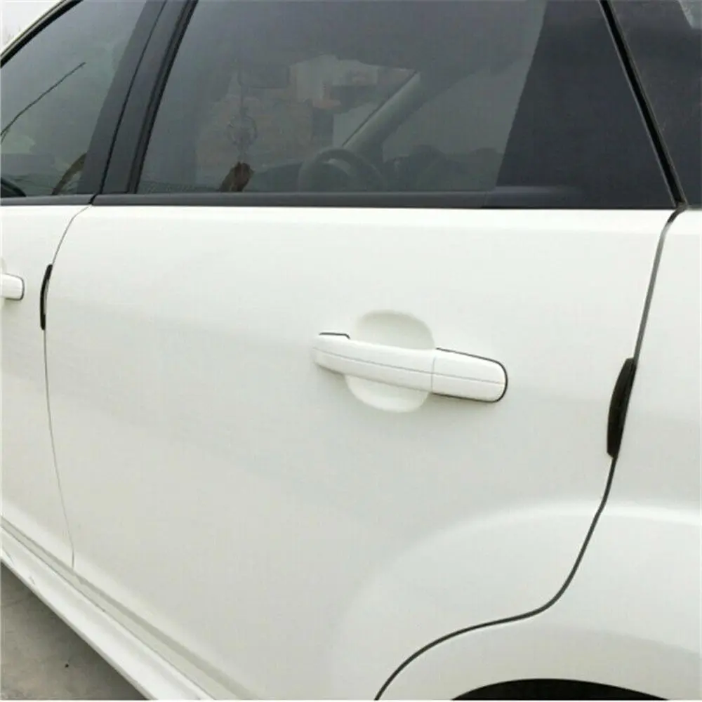 4pcs Car Sticker Door Edge Guards Trim Molding Protection Strip Scratch Protector Car Crash Barriers Door Guard Collision